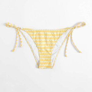 NEW  Side Tie Bikini Bottoms w Rope Stripe Print